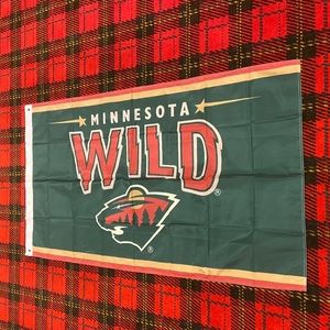 Brand new Minnesota Wild banner flag
